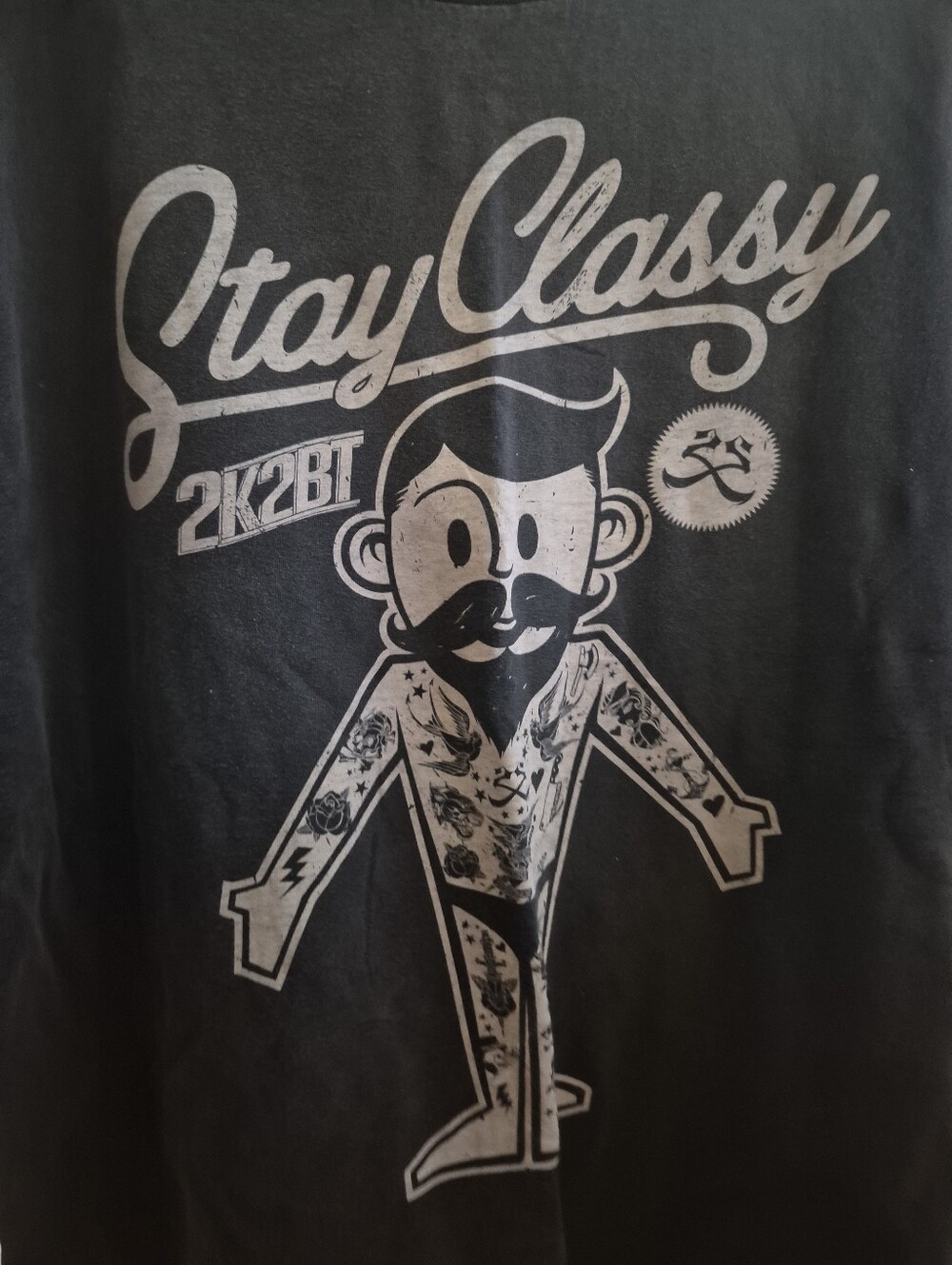 Stay Classy 2K2BT Graphic Tee in Black and White